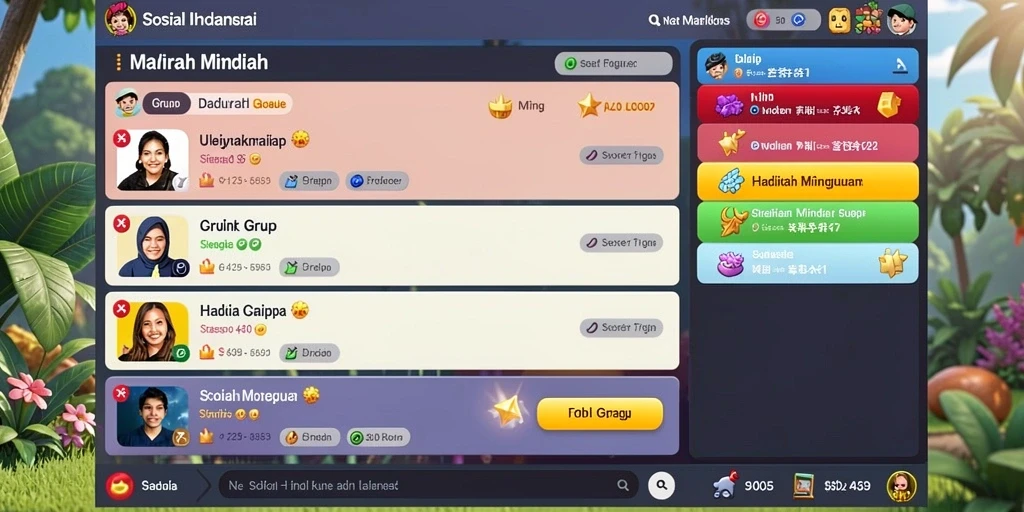 Pengalaman multiplayer yang seru dengan teman.