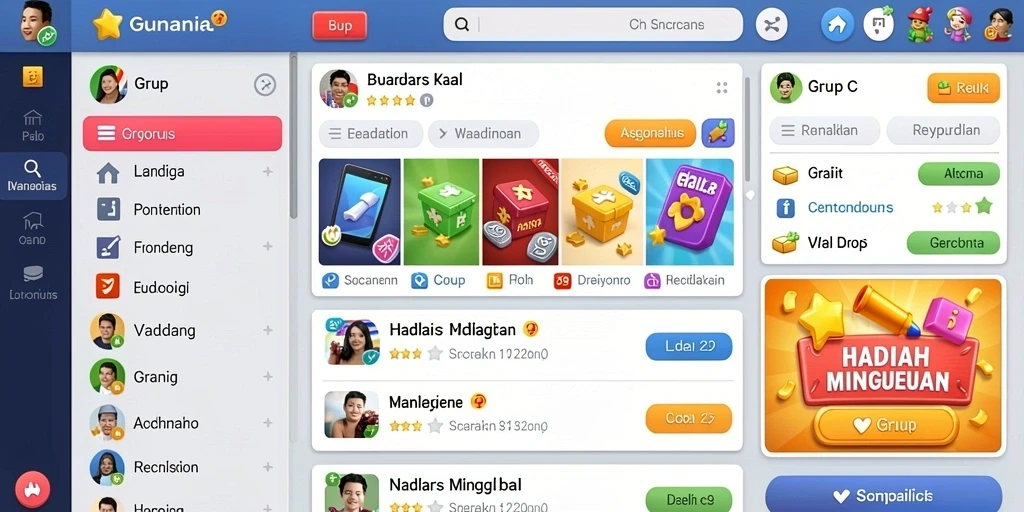 Sosialisasi dan interaksi antar pemain yang menyenangkan.