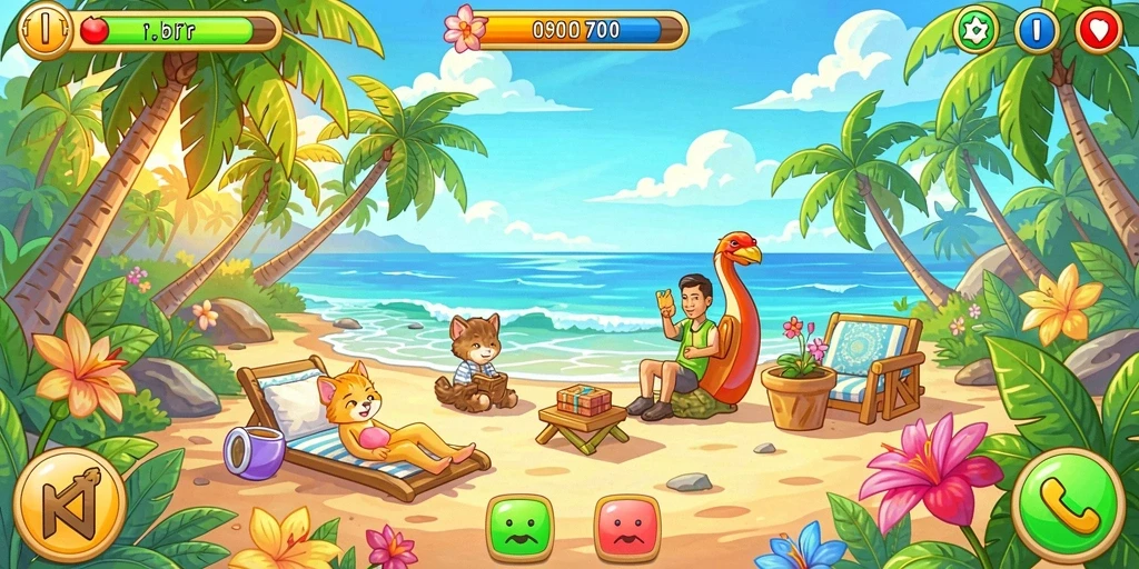 Pengguna sedang bermain mode multiplayer yang seru.